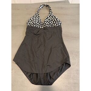 black SHORE SHAPES   one piece swimsuit size 12